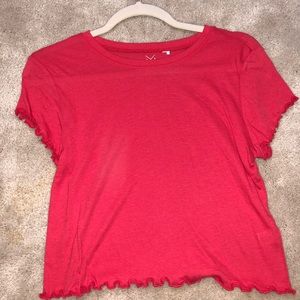 Short sleeve cropped top